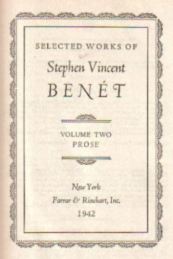 Selected Works of Stephen Vincent Benet V 2
